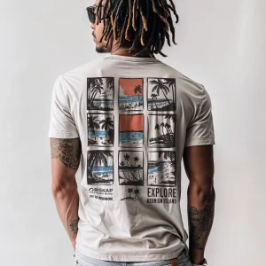 T-shirt Homme – Explore Reunion – Coton Bio Premium