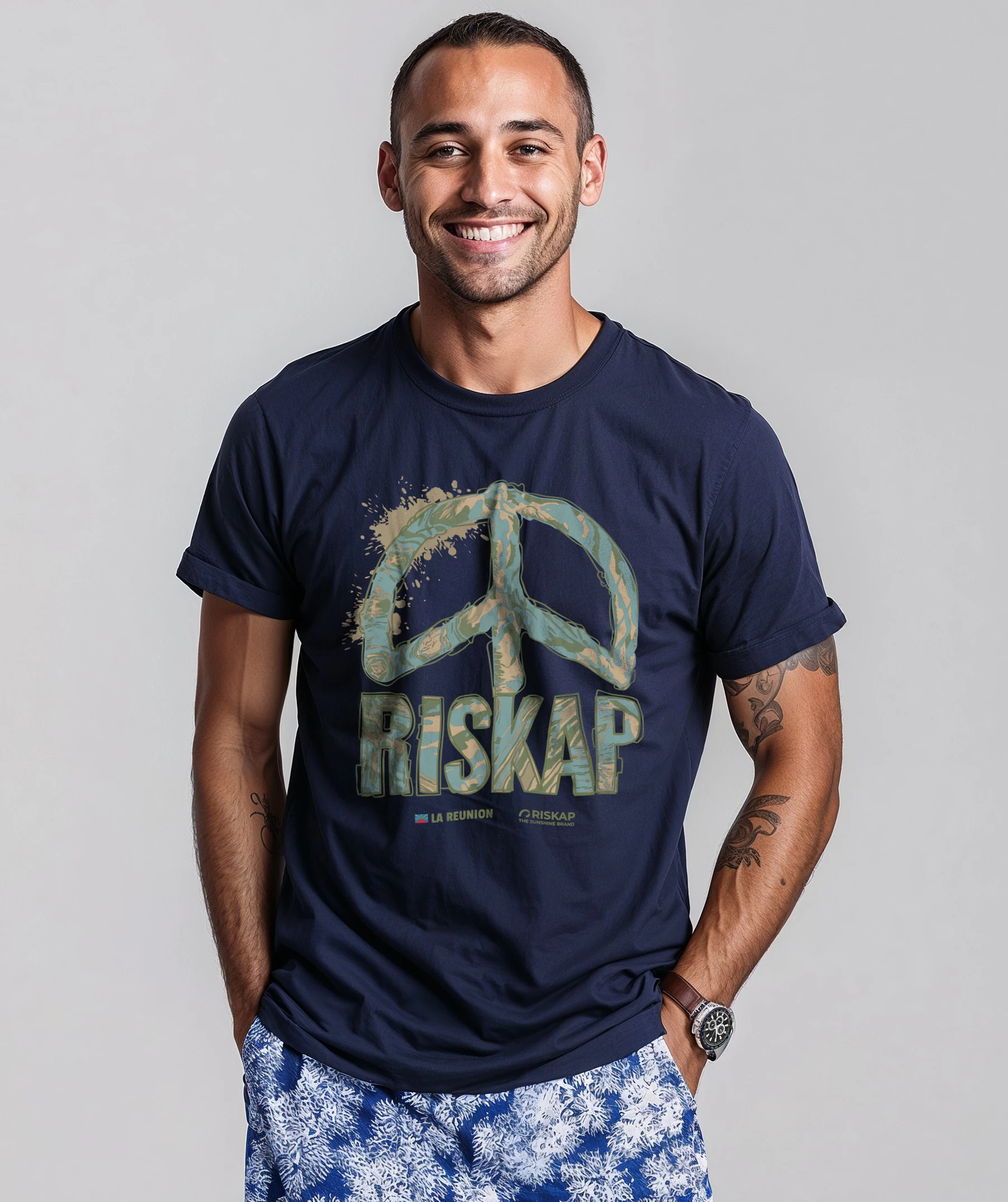 T-shirt Homme – Peace – Coton Bio Premium – Image 3