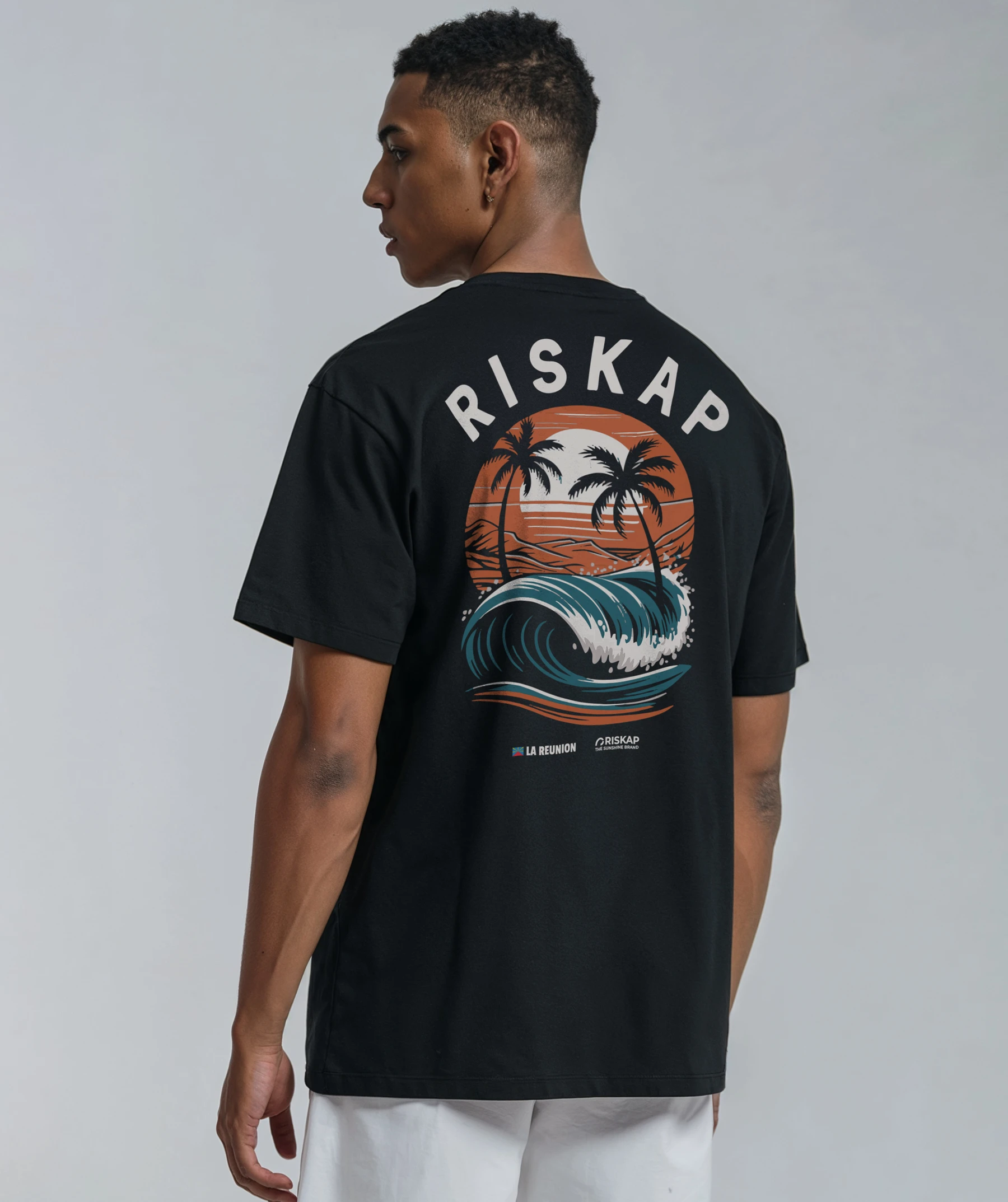 T-shirt Homme – Sunset Wave – Coton Bio Premium – Image 2