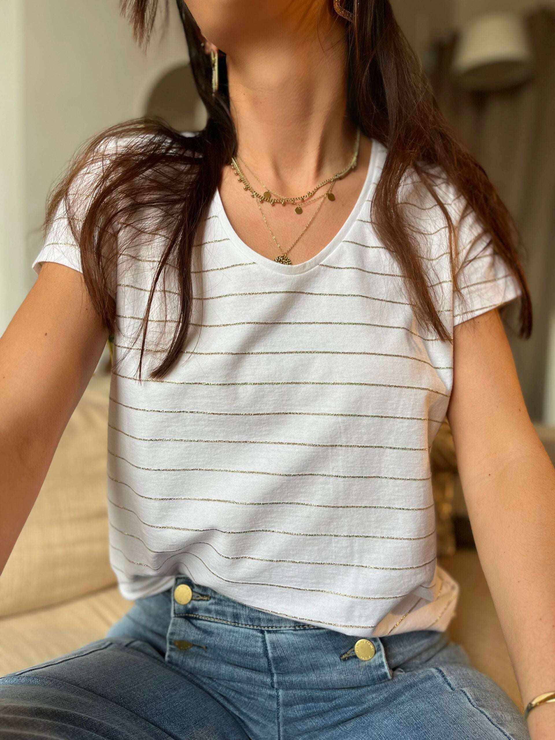 T-shirt Malo Ecru – Image 6