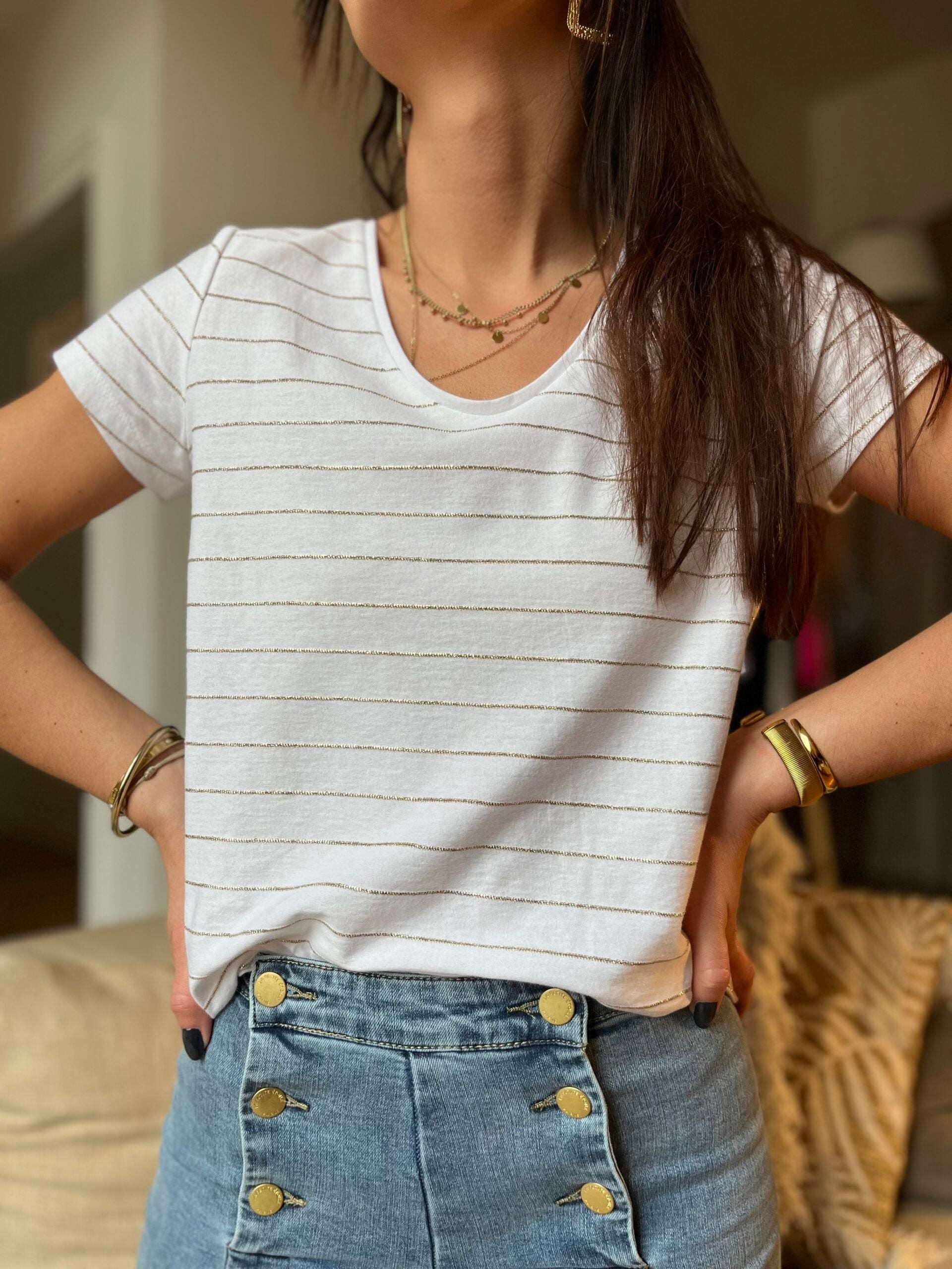 T-shirt Malo Ecru – Image 2