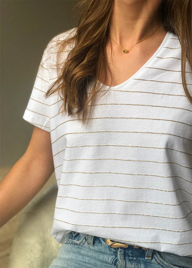 T-shirt Malo Ecru – Image 3