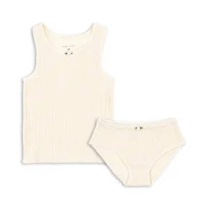 Konges Slojd - Papin - Ondergoedset van Biologisch Katoen - Antique white