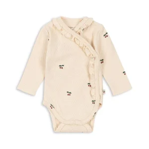 Konges Slojd - Newborn Romper - Sui Frill Cherry