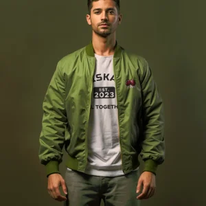 Veste bomber – Lychees – 100 % Polyester Recyclé