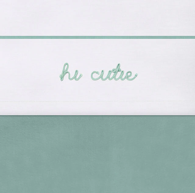Jollein - Hi Cutie Wieglaken | Ash Green