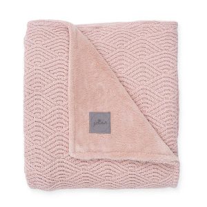 Jollein -  Deken Fleece River Knit | Pale Pink